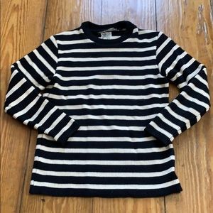 Striped Cotton Heavyweight Sweater Medium